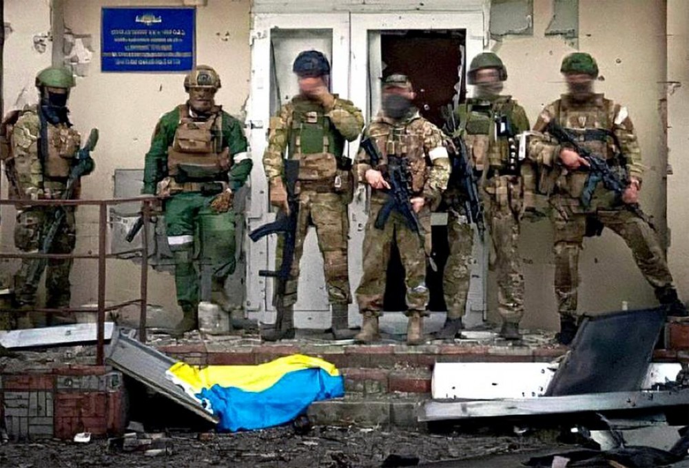 FOTO // Un jurnalist pro-Kremlin ar fi dat de gol baza secretă a mercenarilor din Grupul Wagner din Donbas